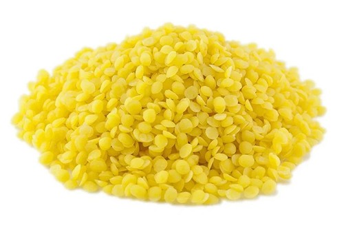 Pure yellow beeswax pellets - yellow,