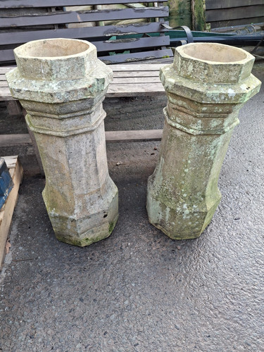 Pair octagonal buff - pair,