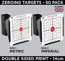 14cm ZEROING TARGETS METRIC