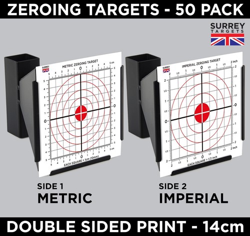 14cm zeroing targets - zeroing, metric
