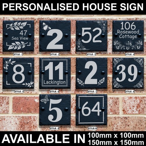 Personalised natural slate - natural,