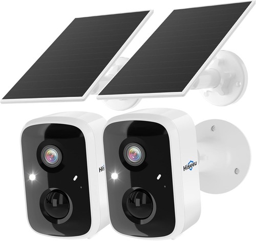 Pack solar security cameras - security,