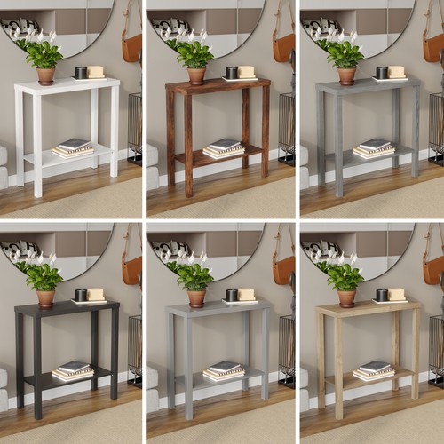 Tier wooden narrow - 2-tier, console