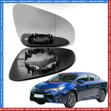 Right Driver side mirror glass for Toyota Avensis 2015-2019 wide angle heated