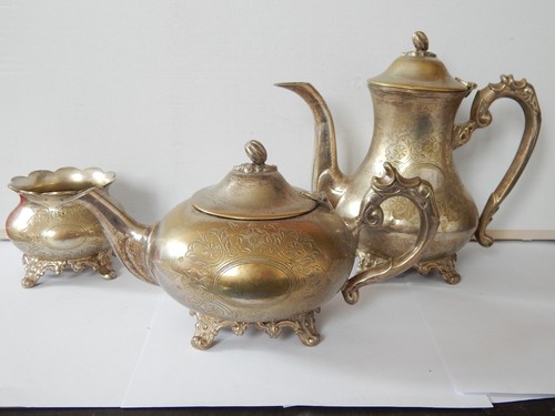 Antique victorian silver plate - antique,
