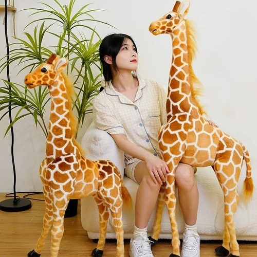 Soft giraffe plush toy cute - soft,