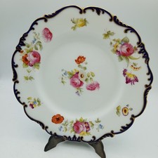 Cauldon Cobalt Blue Gold Trim Luncheon, Large Side, Serving Plate Antique 22.5cm