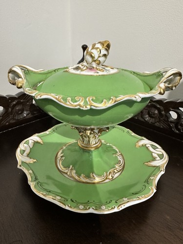 Spode sauce tureen with - spode,