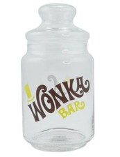 OFFICIAL CHARLIE AND THE CHOCOLATE FACTORY WONKA CANDY SWEET GLASS JAR NEW HMB