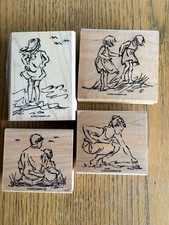 4 Woodmounted Stampin Up