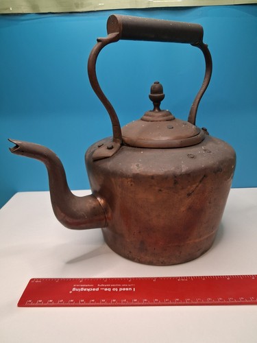 Antique copper kettle - antique,