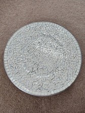SILVER MOSAIC GLASS MIRROR