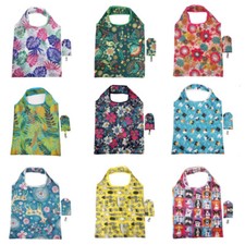 Large Reusable Shopping Bags Heavy Duty Waterproof Foldable Grocery Tote Bags UK