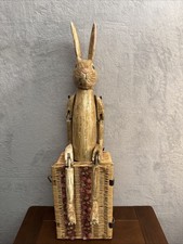 Vintage Large Hennow Hare Wooden Shelf Sitter 72cm Tall