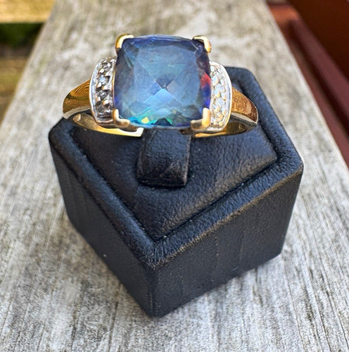 9ct gold mystic topaz and - 9ct,