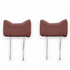 Headrests Rabbit Ear Front D.Red Faux Leather for Mercedes W107 W114 W115 W116
