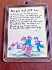 Vtg Wendy Lyn Wall Plaque