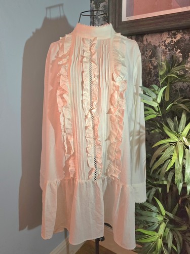Victorian style ruffle smock - victorian,
