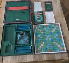 Scrabble Deluxe Board Game with Turntable and Electronic Timer. 1988.