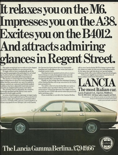 Lancia gamma berlina original - lancia,
