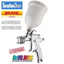 DeVilbiss FLG-5 Spray Gun 1.4mm Gravity Air Feed Sprayer Paint Solvent