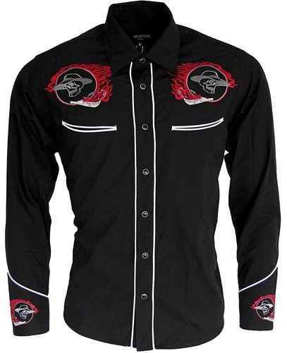 Relco cowboy shirt skull - relco,