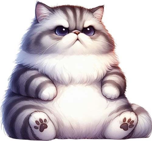 Funny grumpy kitten - grumpy, cat