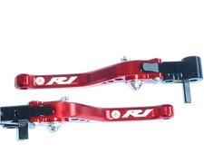 YAMAHA YZF R1 R1M 2015 2026 BRAKE & CLUTCH RED SHORT LEVERS SET ROAD RACE TRACK