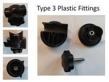 Canopy Fitting for Garden Swing Plastic screw fittings attach canopy to frame T3