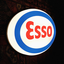 ESSO 3D LED LIGHT GARAGE SIGN ILLUMINATING PETROL GASOLINE GAS & OIL ADVERTISING