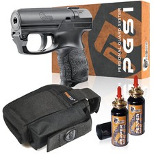 Umarex P2P PGS-1, set including 2x cartridges, HQ belt holster with cartridge holder