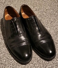 Crockett & Jones For BROOKS BROTHERS Black Semi-brogue, Size 8 US- 7-7½UK MENs.