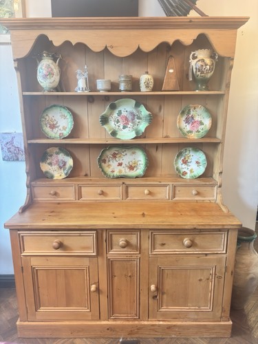 Country pine dresser base - pine,