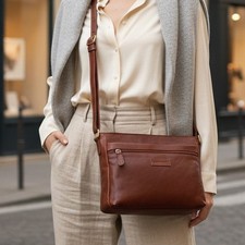 Large Rowallan Cognac Leather