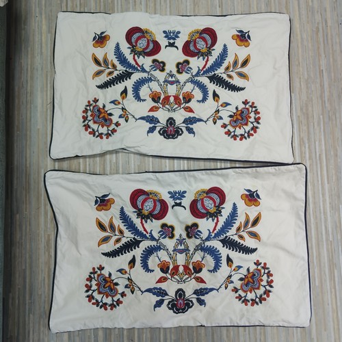 Ikea embroidered floral lumbar - ikea,
