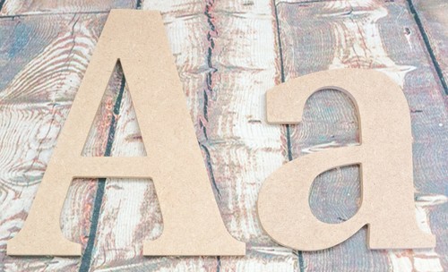Personalised wooden letters - personalised,