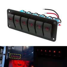 6 Gang Rocker Switch Panel