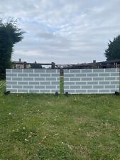 Show Jump Fillers Grey Wall Pair. Horse Jumps 