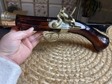 Vintage Avon Glass Aftershave Perfume Bottle Pistol Flintlock Wild Country Large