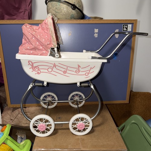 Vintage antique baby doll - doll, pram