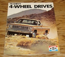 Original 1975 Chevrolet 4-Wheel Drive Truck Sales Brochure 75 Chevy Pickup