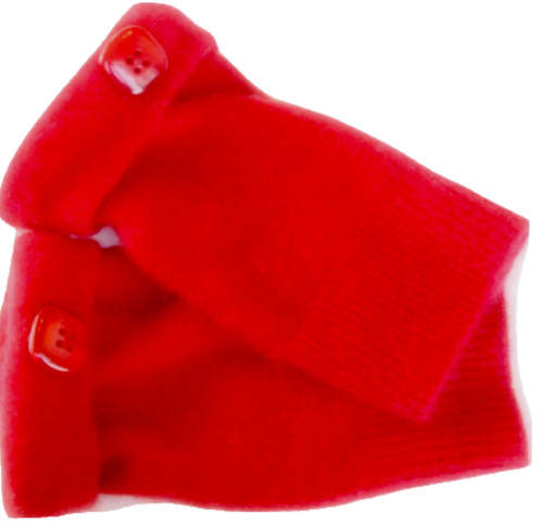 Fingerless gloves red - gloves,