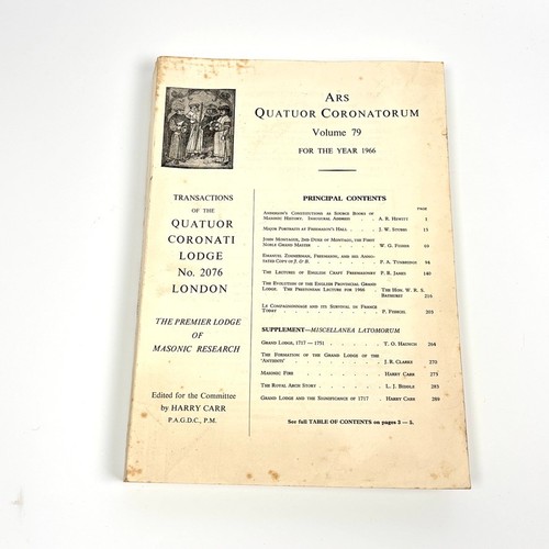 Masonic ars quatuor - masonic,