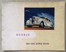 HUMBER SUPER SNIPE Car Range