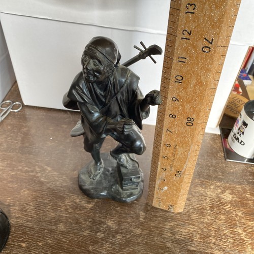 Bronze figure japanese - of,