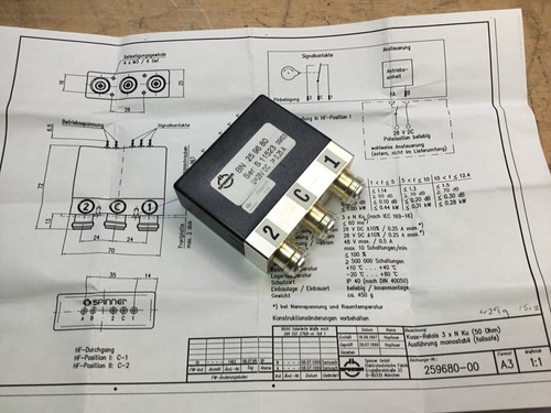 Spinner type coax switch - spinner,