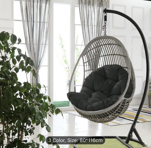 Hanging basket chair - chair, cushion