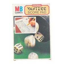 MB GAMES - ORIGINAL OFFICIAL YAHTZEE SCORE PAD -