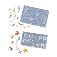 Multifuntional Nail Molds Nail Styling Mold Sea Theme Small Accessories Moulds