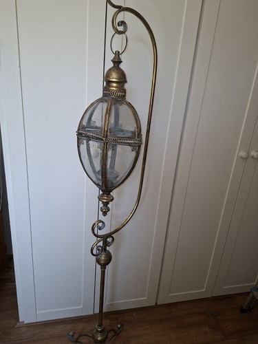 Antique brass floor - floor, standing
